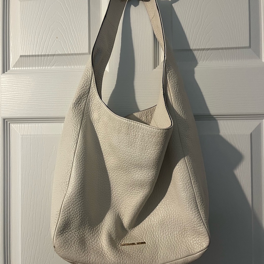 Michael Kors Cream Colored Leather Shoulder Bag